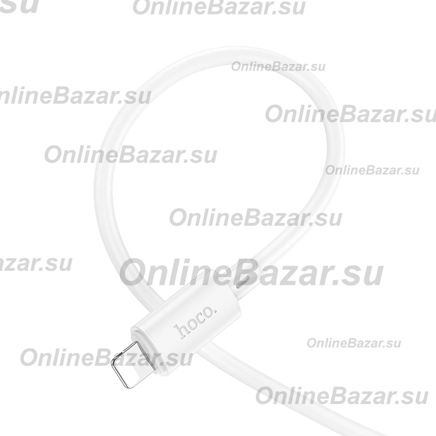 Кабель USB-C Apple iPhone Lightning Hoco X88 <белый> ― OnlineBazar.su