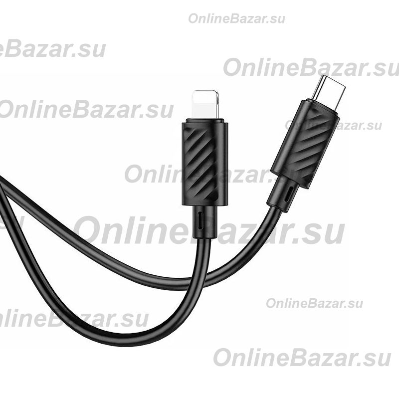 Кабель USB-C Apple iPhone Lightning Hoco X88 <черный> ― OnlineBazar.su