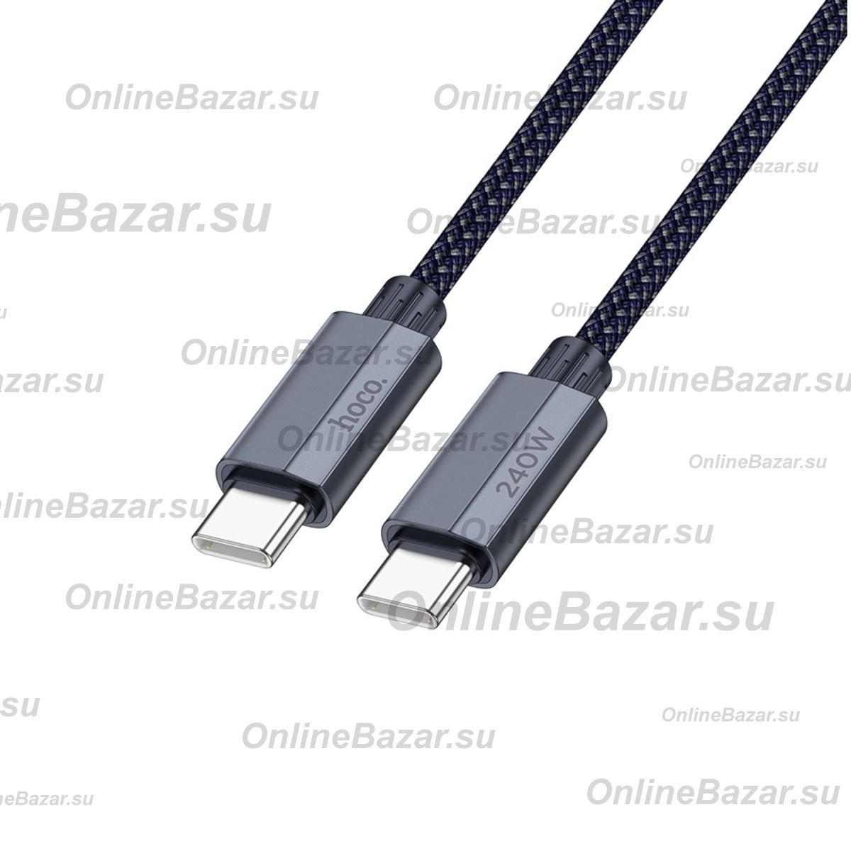 Кабель USB-C Type-C Hoco U134 (1.8 метра) <темно-синий> ― OnlineBazar.su