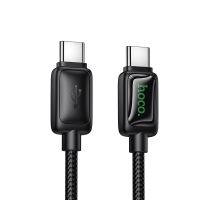 Кабель USB-C Type-C Hoco U146 (3A/60W/PD/оплетка нейлон/1.2 м) <черный> ― OnlineBazar.su
