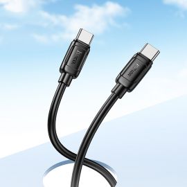 Кабель USB-C Type-C Hoco X115 (3A/60W/1 метр) <черный>