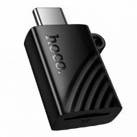 Кард-ридер Hoco HB53 в порт USB-C для MicroSD <черный> ― OnlineBazar.su