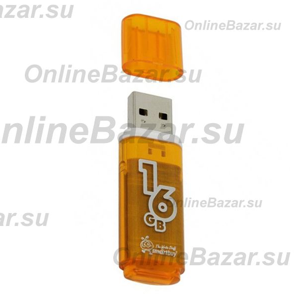 Карта памяти USB 16 Gb Smart Buy Glossy <оранжевый> ― OnlineBazar.su