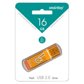 Карта памяти USB 16 Gb Smart Buy Glossy <оранжевый>