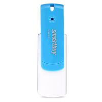 Карта памяти USB 3.0 128 Gb Smart Buy Diamond <бело-голубой> ― OnlineBazar.su