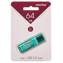 Карта памяти USB 64 Gb Smart Buy Glossy в блистере <зеленый>