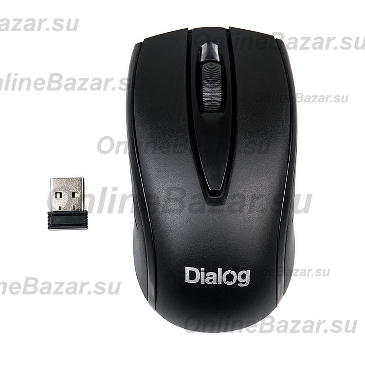 Мышь оптическая беспроводная Dialog Comfort MROC-17U RF <черный> ― OnlineBazar.su
