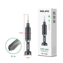 Отвертка Relife RL-730 (тонкий крестик 1,5 мм, магнитная)