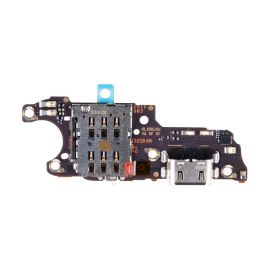 Плата нижняя для Huawei TLR-LX9 на системный разъем, разъем Sim-карты и микрофон (оригинал)