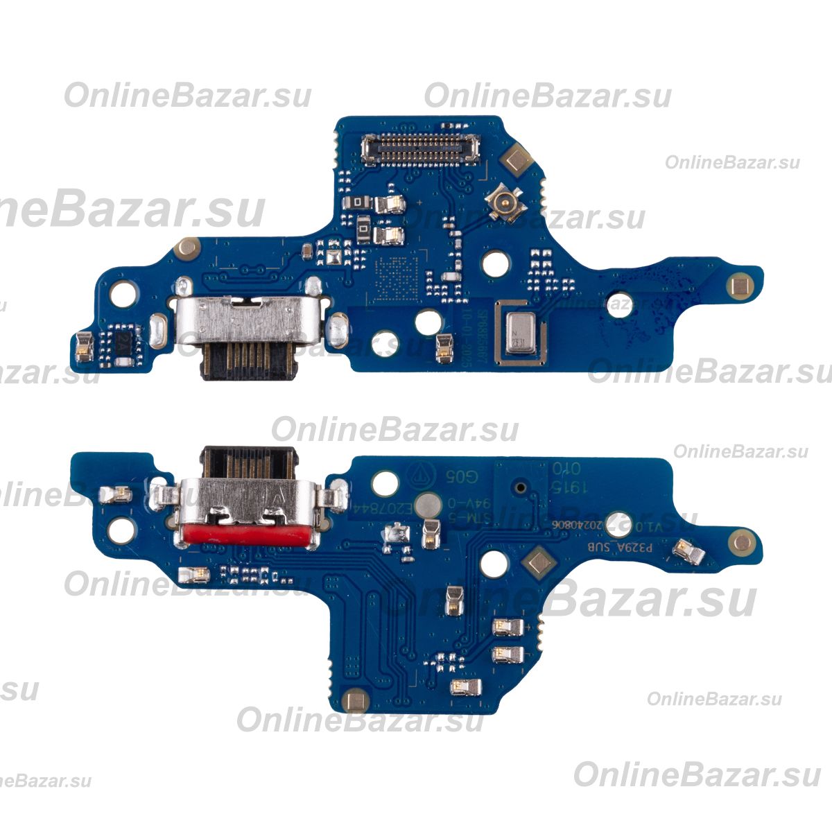 Плата нижняя для Motorola Moto G15 (XT2521-3) на системный разъем, разъем гарнитуры и микрофон ― OnlineBazar.su