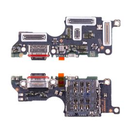 Плата нижняя для Realme RMX5111 на системный разъем, разъем Sim-карты и микрофон (оригинал)