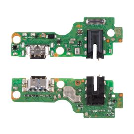 Плата нижняя для Tecno Spark 40C (KM4k) на системный разъем, разъем гарнитуры и микрофон (оригинал)