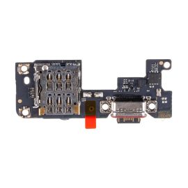 Плата нижняя для Xiaomi Poco F7 на системный разъем, разъем Sim-карты и микрофон (оригинал)