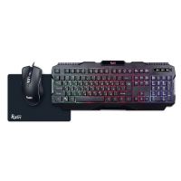 Проводной набор Smart Buy SBC-307728G-K RUSH Shotgun + коврик <черный> ― OnlineBazar.su