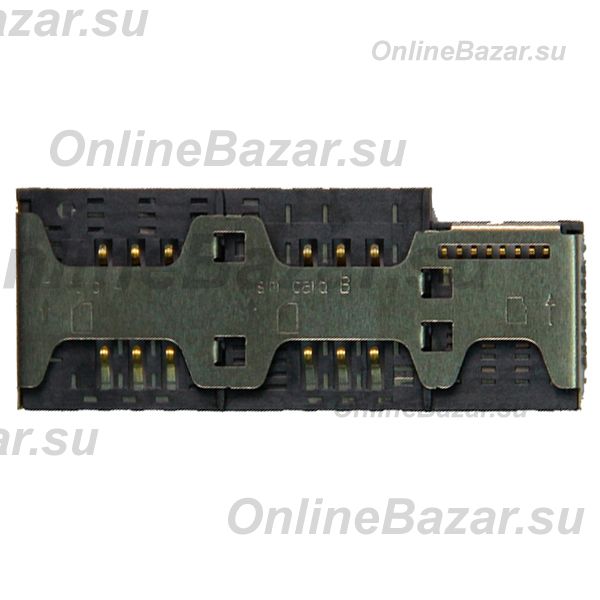 Разъем sim-карты для Fly E158 в сборе с разъемом карты для памяти ― OnlineBazar.su