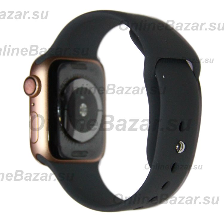 Ремешки для Apple Watch Series 6 (40 mm) Sport Band силиконовый (размер L) <темно-серый> ― OnlineBazar.su