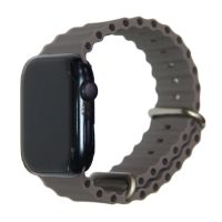 Ремешки для Apple Watch Series 8 (45 mm) Ocean Band силиконовый <темно-серый> ― OnlineBazar.su