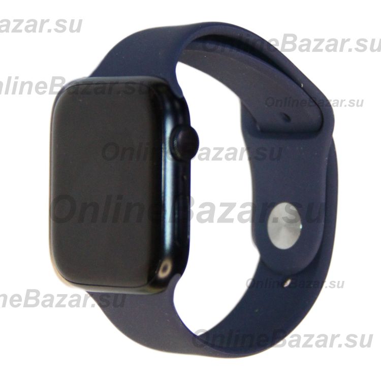 Ремешки для Apple Watch Series 7 (45 mm) Sport Band силиконовый (размер L) <полночный синий> ― OnlineBazar.su