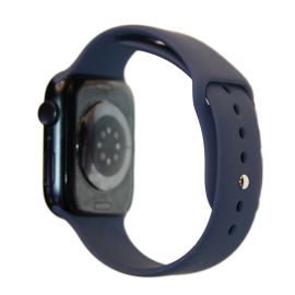 Ремешки для Apple Watch Series 7 (45 mm) Sport Band силиконовый (размер L) <полночный синий>