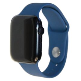 Ремешки для Apple Watch SE (40 mm) Sport Band силиконовый (размер L) <синий океан>