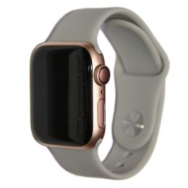 Ремешки для Apple Watch SE (40 mm) Sport Band силиконовый (размер L) <серый>