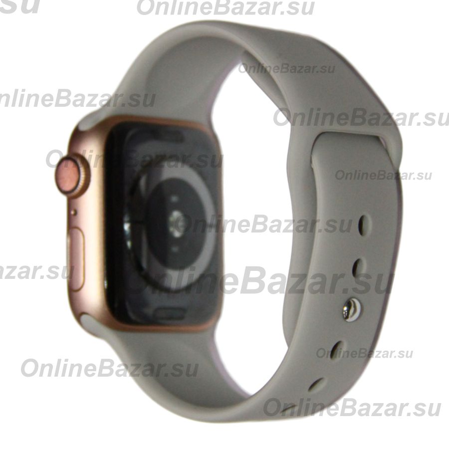 Ремешки для Apple Watch Series 2 (38 mm) Sport Band силиконовый (размер L) <серый> ― OnlineBazar.su