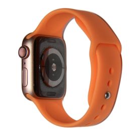Ремешки для Apple Watch Series 2 (38 mm) Sport Band силиконовый (размер S) <свежая папайя>