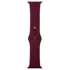 Ремешки для Apple Watch Series 7 (41 mm) Sport Band силиконовый (размер L) <баклажановый>
