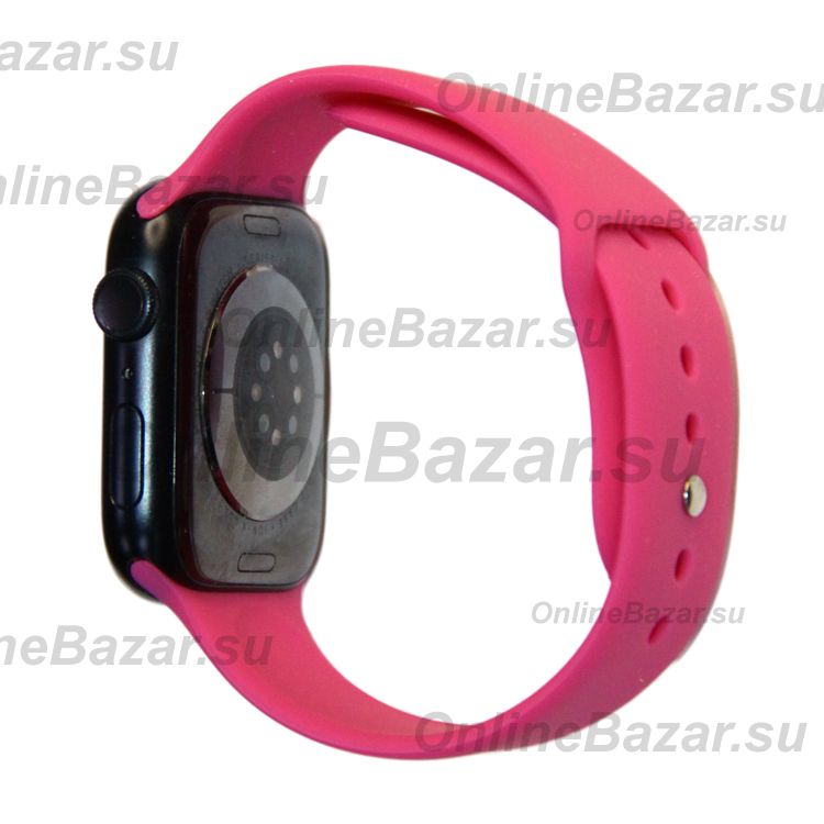 Ремешки для Apple Watch SE (40 mm) Sport Band силиконовый (размер S) <темная фуксия> ― OnlineBazar.su