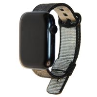 Ремешки для Apple Watch Series 2 (38 mm) плетеный нейлон <черный> ― OnlineBazar.su