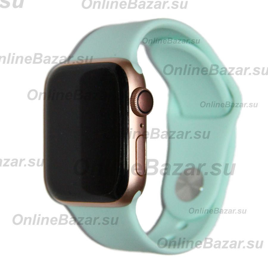 Ремешки для Apple Watch SE (40 mm) Sport Band силиконовый (размер L) <мятный> ― OnlineBazar.su