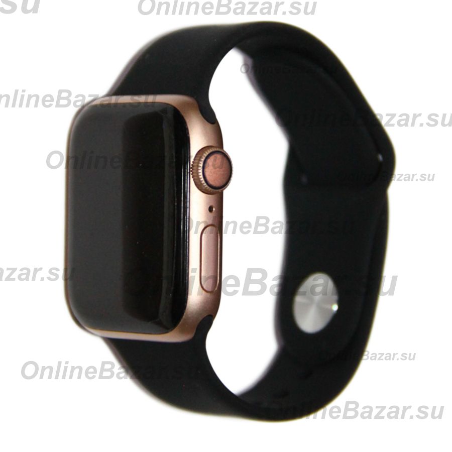 Ремешки для Apple Watch SE (40 mm) Sport Band силиконовый (размер L) <черный> ― OnlineBazar.su