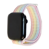 Ремешки для Apple Watch Series 1 (42 mm) спортивный на липучке <радуга> ― OnlineBazar.su