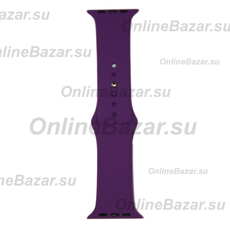Ремешки для Apple Watch Series 7 (45 mm) Sport Band силиконовый (размер L) <пурпурный> ― OnlineBazar.su