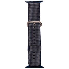 Ремешки для Apple Watch Series 8 (45 mm) плетеный нейлон <синий>