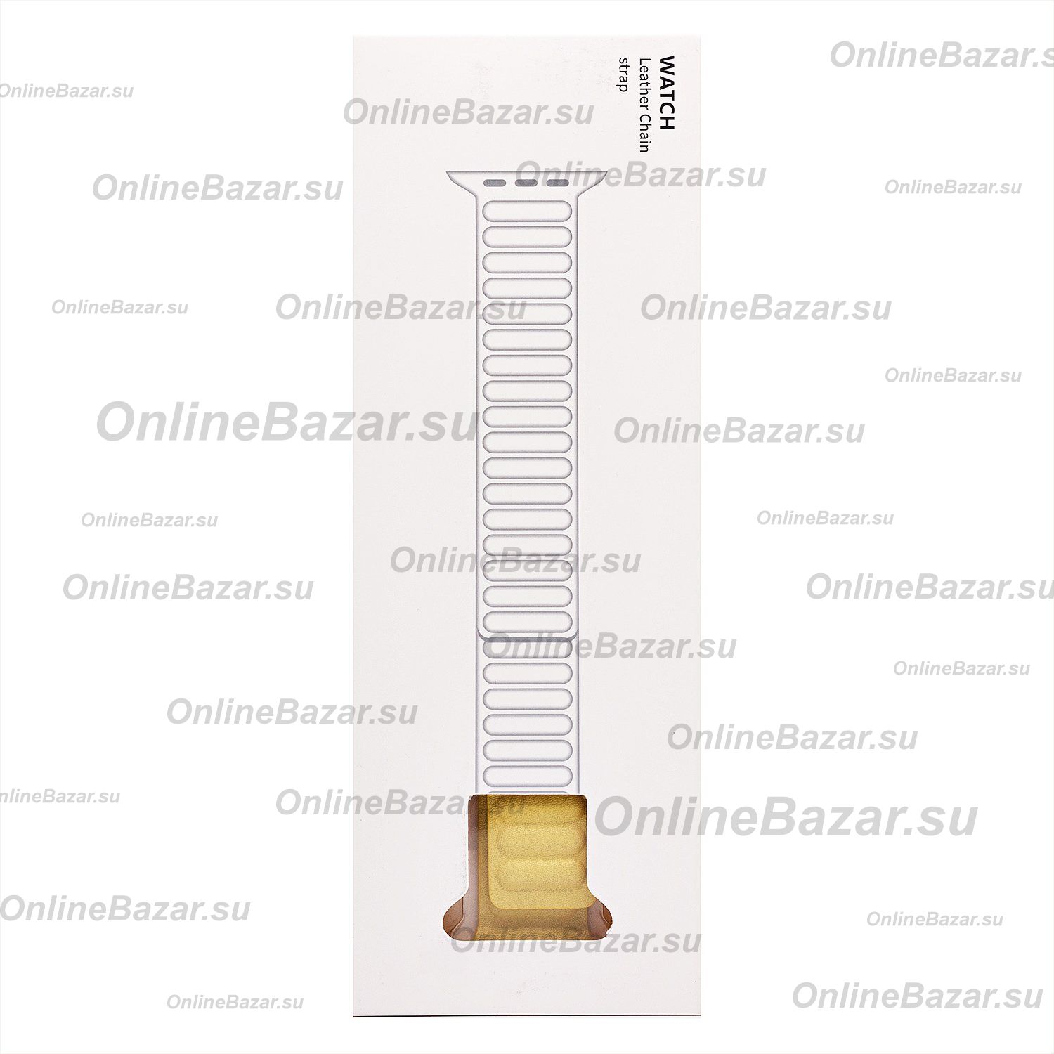 Ремешок для часов экокожа на магните универсальный 22 мм <желтый> ― OnlineBazar.su