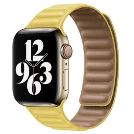 Ремешок для Apple Watch Series 8 (41 mm) силиконовый на магните №2 <желтый>