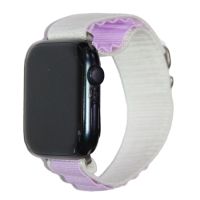 Ремешок для Apple Watch Series 3 (38 mm) Alpine Loop текстиль <бело-фиолетовый> ― OnlineBazar.su