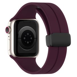 Ремешок для Apple Watch Series 3 (42 mm) силиконовый на магните <фиолетовый>