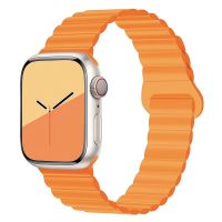 Ремешок для Apple Watch Series 2 (42 mm) силиконовый на магните №3 <оранжевый> ― OnlineBazar.su