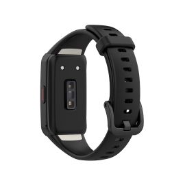 Ремешок для Honor Band 6 (ARG-B39) силиконовый <черный>