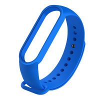 Ремешок для Xiaomi Mi Band 5 силиконовый <светло-синий> ― OnlineBazar.su
