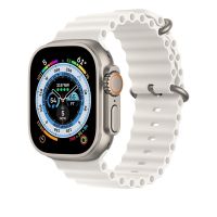 Ремешки для Apple Watch Series 7 (41 mm) Ocean Band силиконовый <белый> ― OnlineBazar.su
