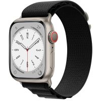 Ремешок для Apple Watch Series 8 (45 mm) Alpine Loop текстиль <черный> ― OnlineBazar.su