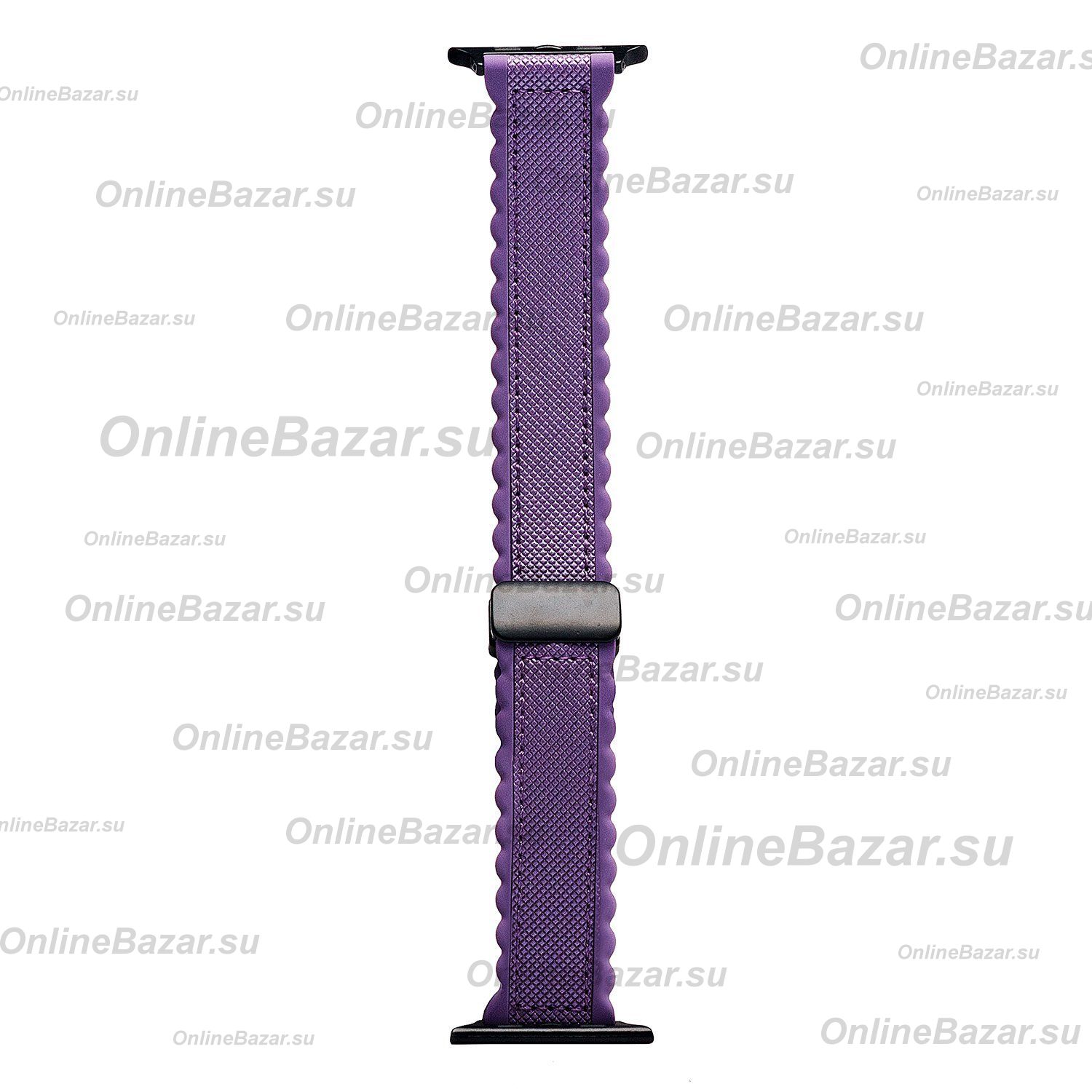 Ремешок для Apple Watch Series 1 (38 mm) Lace силиконовый <пурпурный> ― OnlineBazar.su