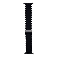 Ремешок для Apple Watch Series 8 (45 mm) Lace силиконовый <черный> ― OnlineBazar.su