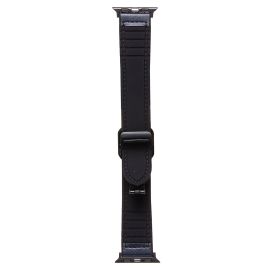 Ремешок для Apple Watch Series 6 (40 mm) Square buckle экокожа <темно-синий>