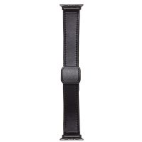 Ремешок для Apple Watch Series 8 (45 mm) Square buckle экокожа <черный> ― OnlineBazar.su