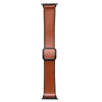 Ремешок для Apple Watch Series 8 (45 mm) Square buckle экокожа <коричневый> ― OnlineBazar.su