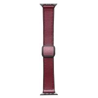 Ремешок для Apple Watch Series 8 (45 mm) Square buckle экокожа <бордовый> ― OnlineBazar.su